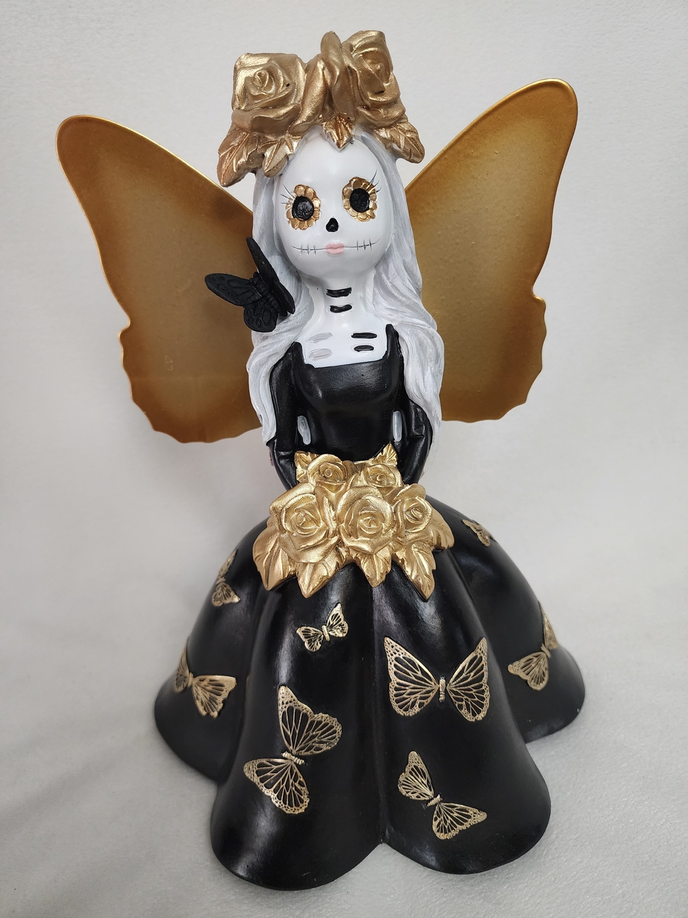 Gold & Black FAIRY BRIDE Figurine Decorative Accent